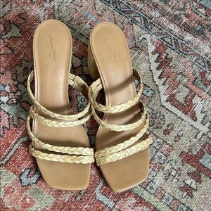 Universal Thread Women's Braided Tan Sandals